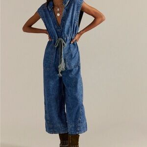 NWT Free People We the Free Lantana Cropped Coverall